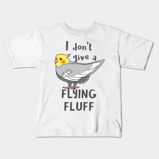 I don't give a flying fluff Cockatiel Kids T-Shirt